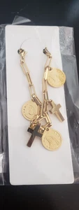 Pulsera religiosa tono dorado B - Imagen 1 de 1