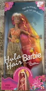 Hula Hair Barbie #17047 Brandneu Versiegelt 1996 Mattel 17047 Near Mint Selten - Bild 1 von 8