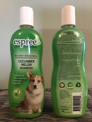 Champú Espree pepino melón perro/gato - Juego de 2 botellas de 12 fl oz Foto 1 de 2