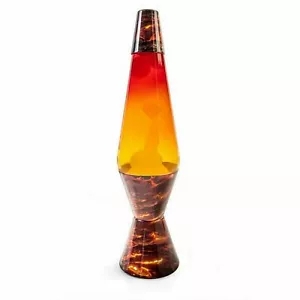 Lava Lamp Large Volcano Orange Yellow Brown Retro Motion - Picture 1 of 1