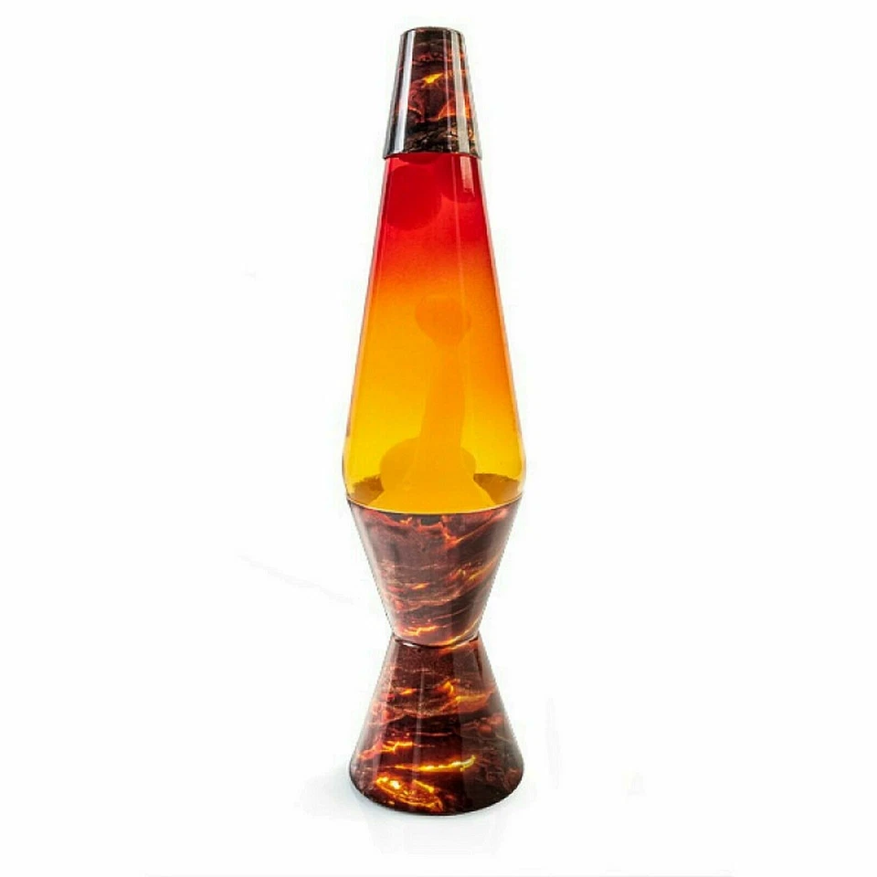 Lava Lamp Large Volcano Orange Yellow Brown Retro Motion - image 1 of 1