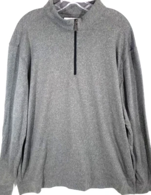 Greg Norman-Mens Performance Pullover Sweatshirt-2XL XXL-Gray-GOLF Long Sleeve - Image 1 of 4