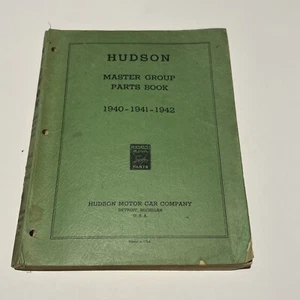 1940 1941 1942 Hudson Illustrated Master Parts Book Catalog Original Genuine - Picture 1 of 11