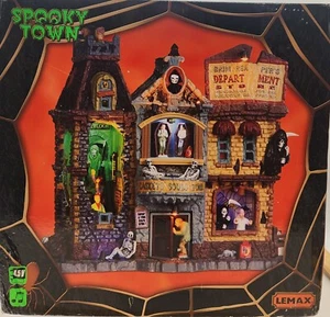 Lemax Spooky Town 2013 GRIM REAPER'S GRANDES ALMACENES 35492 Halloween como nuevo - Imagen 1 de 5