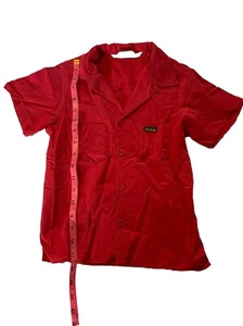 Vintage Oshkosh B’gosh Boys Red Button Up With Pocket Sz 6 Cotton Made In Usa - Picture 1 of 5