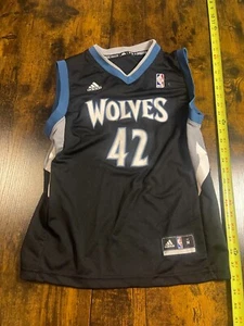Kevin Love Timberwolves Jersey #42 Black Size Youth Medium Adidas - Picture 1 of 3