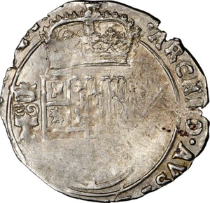 Spanish Netherlands Brabant 3 Patard (1616-24) MS61 NGC Philip IV, RARE !! - Picture 1 of 7