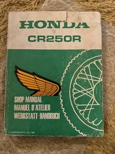 Honda CR250R (1985) Dealer Manual,factory Blue Manual,genuine Honda Mechanics - Picture 1 of 10