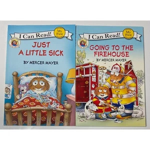 I Can Read! Little Critter Just A Little Sick & Going To The Firehouse Books - Picture 1 of 1