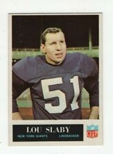 1965 PHILADELPHIA GUM FOOTBALL - LOU SLABY NEW YORK GIANTS #121