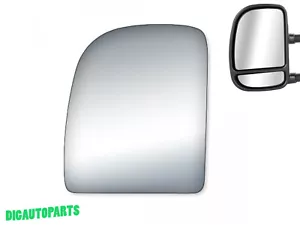 Towing Mirror Glass Upper for 02-14 Ford Econoline Van Left Driver Side LH 2729 - Picture 1 of 12