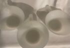 Fire King 50S-60S ?? Milk Glass Bowls W/Handles Set Of 3 Anchor Hocking Soup