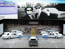 THE BLUES BROTHERS 5 X MODEL CAR BLUESMOBILE GIFT SET 1:64 SCALE GREENLIGHT K8