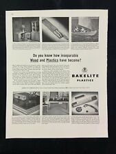 Bakelite Plastics Magazine Ad 10.75 x 13.75 Dictaphone Electronic Dictation