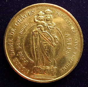 Touristenmarke - Medaillen und Kulturerbe - Arles - Notre Dame de Graces - Bild 1 von 2