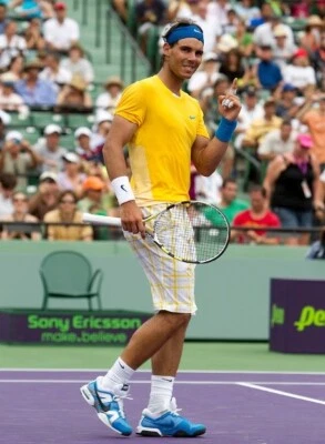 ● RARO RAFA NADAL MIAMI OPEN 2010 PANTALONES CORTOS DE TENIS NIKE TALLA HOMBRE ADULTO S ● Foto 1 de 4