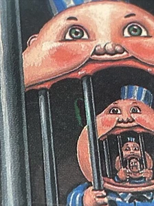 1987 Garbage Pail Kids 9th Series 343a Con Vic - Green Worm ERROR - Bild 1 von 3