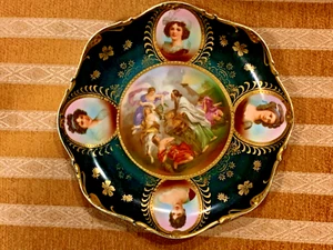 BEAUTIFUL COLLECTIBLE ANTIQUE ROYAL VIENNA OR FRENCH CABINET PLATE - Picture 1 of 6
