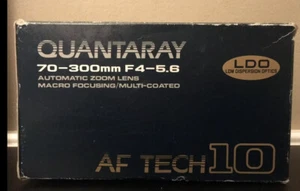 Quantaray Automatic F4-5.6 70-300mm Automatic Zoom Lens Macro Focusing Minolta - Picture 1 of 7