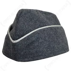 WW2 Luftwaffe M40 Officers Side Cap - Repro German Hat Uniform Pilot Blue New - Picture 1 of 4