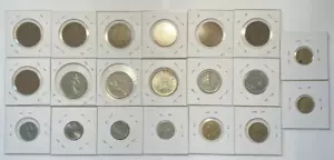 Lot of 20 France Coins 5 Centimes to 10 Francs from 1949 to 1986 - Picture 1 of 22
