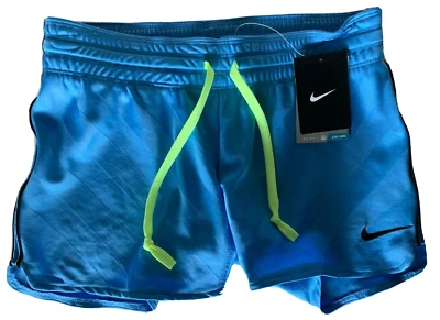 NEW NIKE [XS] Women's DRI-FIT Training Run/Yoga/Gym/Track Shorts-Blue 412569-462 - Image 1 of 2