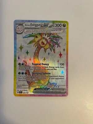Alolan Exeggutor ex 225/191 Sv08: Surging Sparks Holo S - Image 1 of 2