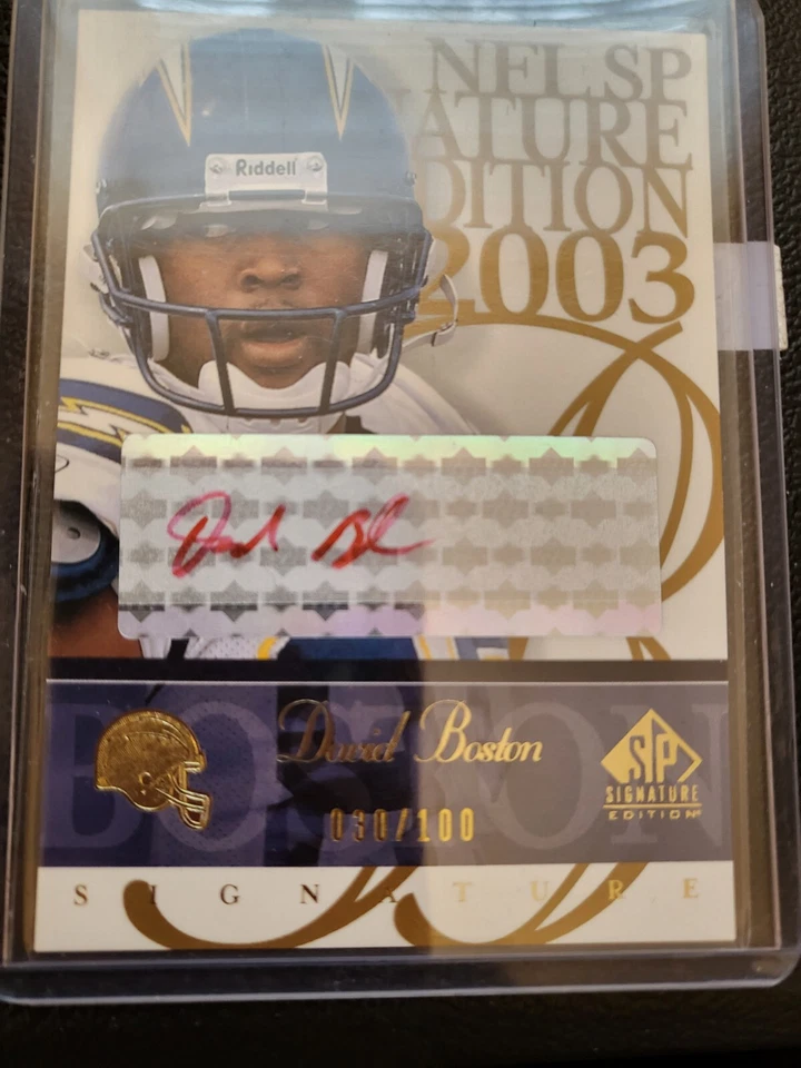 David Boston 2003 SP Signature Autographs #DA (RC) 030/100 SD Chargers - Image 1 of 2