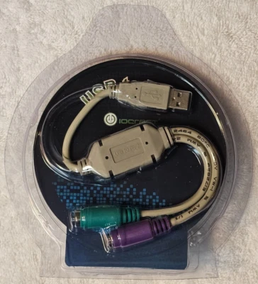 IOCREST USB to PS2 Adapter SY-USB-PS2 Cypress Chip (keyboard mouse adapter) NEW - Image 1 of 4