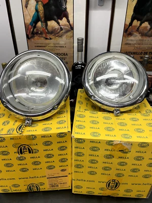 PAR DE MONTAJE DE FAROS USADOS PORSCHE HELLA CIBIE PORSCHE VW 356 356B A C VOLKSWA Foto 1 de 4