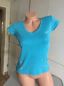 *Adidas* Shirt Stretch w((NEU)) mit Strass Gr.M Blau - Bild 1 von 4