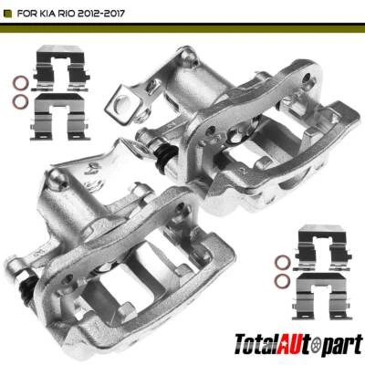 Pinza de freno de disco trasera izquierda y derecha con soporte para Kia Rio 2012-2017 2 piezas Foto 1 de 4
