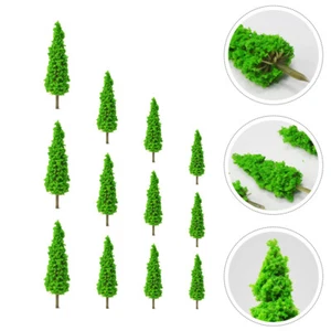 12pcs Models Model Railway Trees Small Trees Plastic Model Tree - Picture 1 of 12