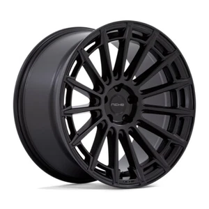 20x9 +25 F, 20x10.5 +20 R, Niche M274 Amalfi 5x4.5 Matte Black Wheels (Set of 4) - Picture 1 of 3