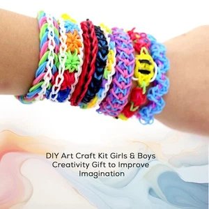 Kit Creazione Braccialetti Telaio Elastici 3000pz Divertenti Gioielli Artigianali per Bambini - Foto 1 di 9