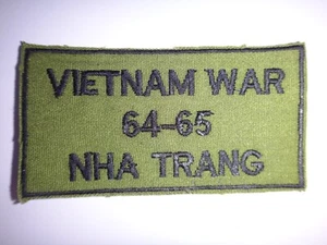 Vietnam War Subdued Patch VIETNAM WAR 1964-65 NHA TRANG - Picture 1 of 3