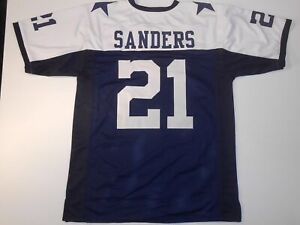 UNSIGNED CUSTOM Sewn Stitched Deion Sanders Thanksgiving Jersey - M - 3XL