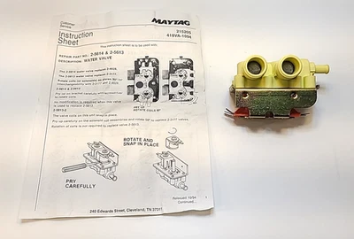 Válvula de entrada de agua Maytag para lavadora de carga superior 120 V, modelos 2-5614 y ET 2-5613 Foto 1 de 4