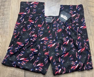 Pantalones de paracaídas holgados con bandera de Estados Unidos California CraZee Wear talla L años 90 culturismo - Imagen 1 de 8