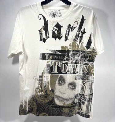 Lote 29 DC Comics The Dark Knight Joker Color Blanco Camisa Rara Para Hombres Talla XL Foto 1 de 4