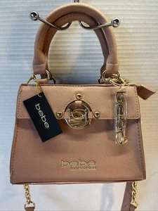 Bebe Evie Small Dusty Rose Keira Mini Satchel New with tags - Picture 1 of 11