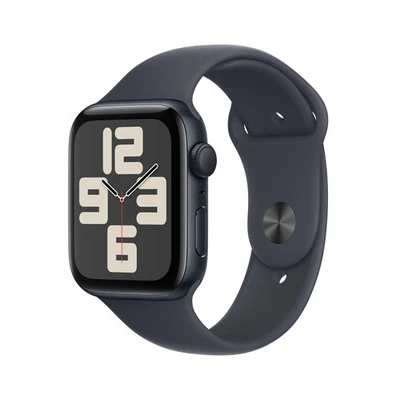 Apple Watch SE GPS 44mm Alu Mitternacht Sportarmband Mitternacht - M/L - Bild 1 von 4