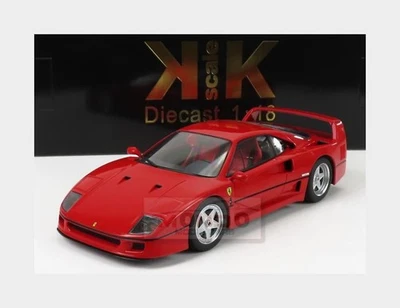 1:18 KK SCALE Ferrari F40 1987 Red Interior Red KKDC180694 - Immagine 1 di 4