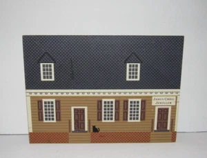 The Cat's Meow Williamsburg Merchants James Craig Juwelier Holz Regal Sitter '94 - Bild 1 von 3