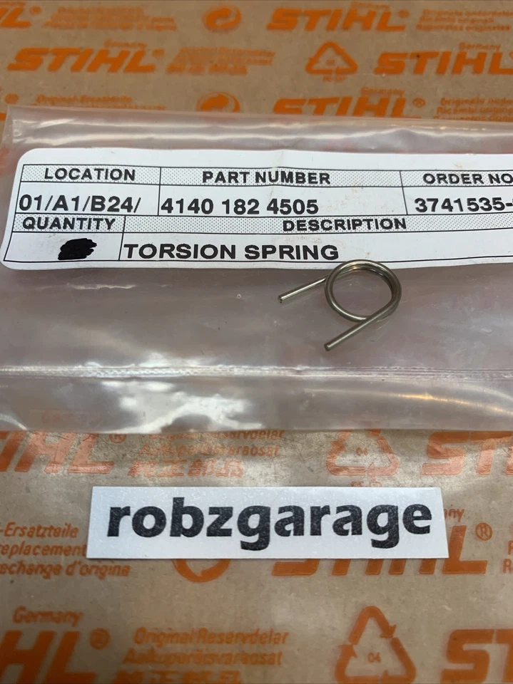 OEM STIHL TRIGGER LOCK SPRING FC55 FC56 FC70 FS46 FS55 FS56 HL45 KM55 HT56 C B21 - Image 1 of 1