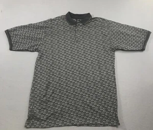 Camisa polo Callaway XL gris diseño geométrico 100% algodón Italia suave cómoda - Imagen 1 de 12