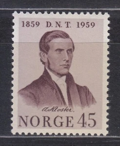 Norway 1959 MNH Mi 433 Sc 375 Asbjørn Kloster , educator, social reformer ** - Picture 1 of 2