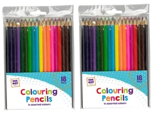 36 x COLOURING COLOUR PENCILSET KIDS SCHOOL ART CRAFT - Picture 1 of 9