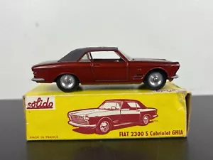 Vintage 1964 Solido 133 Fiat 2300 S Cabriolet Ghia 1/43 - Brand New - w/ Box - Picture 1 of 16