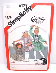 Simplicity 6179 Cinderella Party Dress Child Size 4 - Uncut VTG NEW - Picture 1 of 5